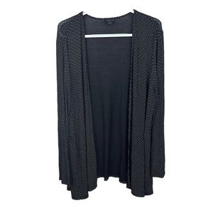 J. Jill Black and White Dotted Cardigan